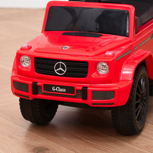 Rutschauto 3-in-1 mit Schiebstange und Lenkrad für Kinder rot