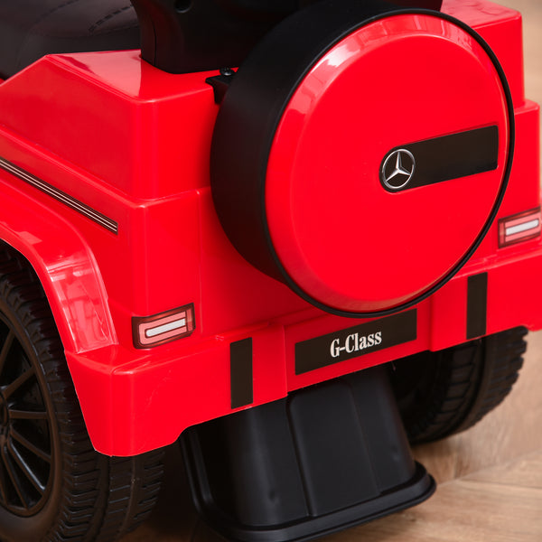Rutschauto 3-in-1 mit Schiebstange und Lenkrad für Kinder rot