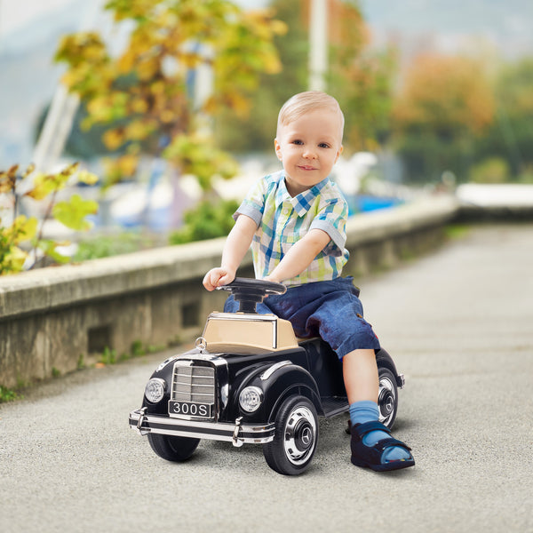 Rutschauto Kinderfahrzeug Kippschutz Stauraum 18-48 Monate Schwarz