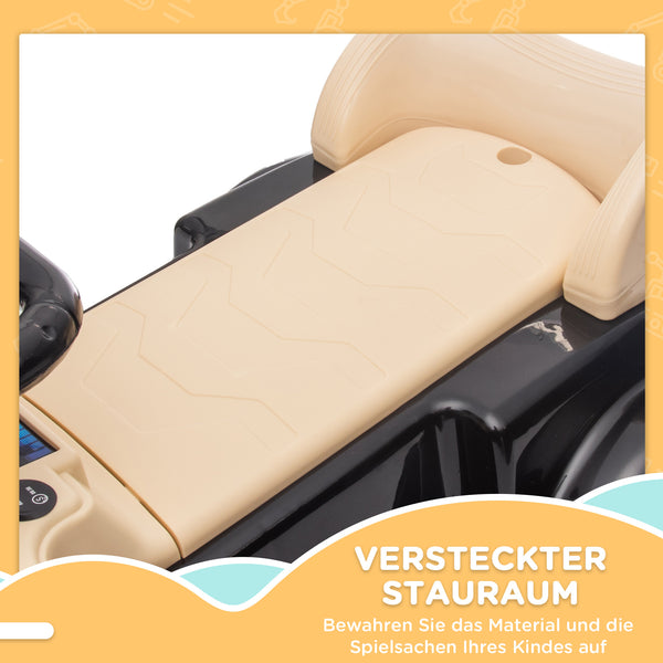 Rutschauto Kinderfahrzeug Kippschutz Stauraum 18-48 Monate Schwarz