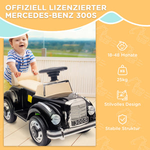 Rutschauto Kinderfahrzeug Kippschutz Stauraum 18-48 Monate Schwarz