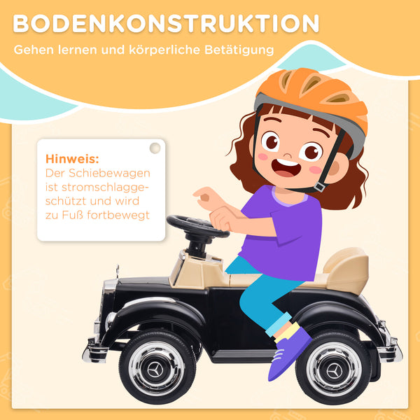 Rutschauto Kinderfahrzeug Kippschutz Stauraum 18-48 Monate Schwarz