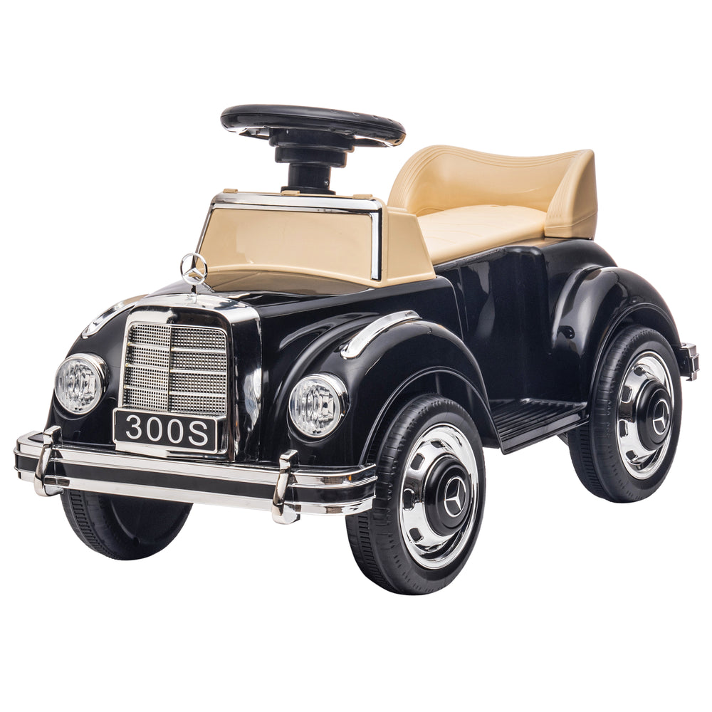 Ride-on car, children's vehicle, tip-over protection, storage space, 18-48 months, black