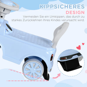 Rutschauto Kinderfahrzeug Kippschutz 53x52x35cm Hellblau