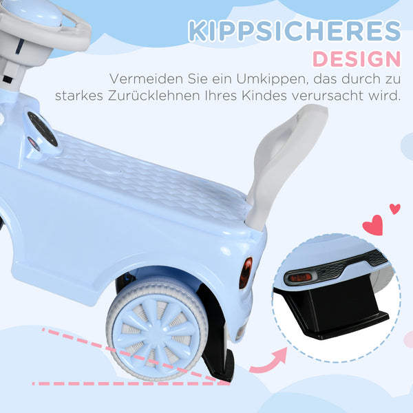 Rutschauto Kinderfahrzeug Kippschutz 53x52x35cm Hellblau