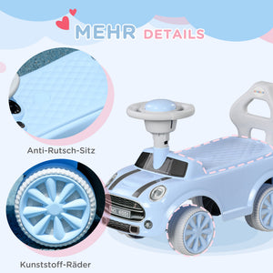 Rutschauto Kinderfahrzeug Kippschutz 53x52x35cm Hellblau