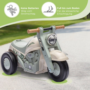 Rutschauto Kinderfahrzeug mit Musik Blasenfunktion 2-5 Jahre Cremeweiss