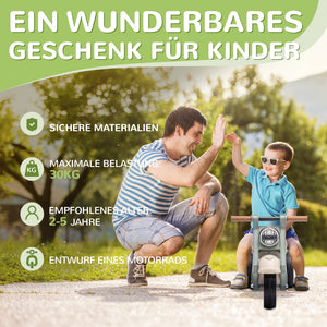 Rutschauto Kinderfahrzeug mit Musik Blasenfunktion 2-5 Jahre Cremeweiss
