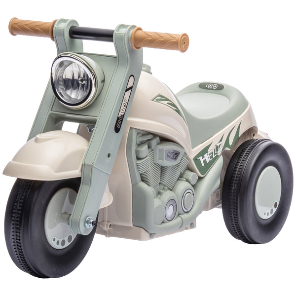 Rutschauto Kinderfahrzeug mit Musik Blasenfunktion 2-5 Jahre Cremeweiss
