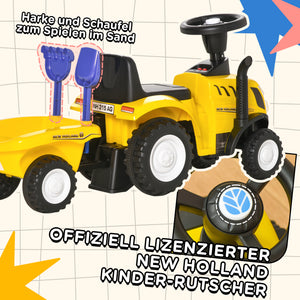 Rutschauto Traktor mit Anhänger ab 2 Jahren Gelb