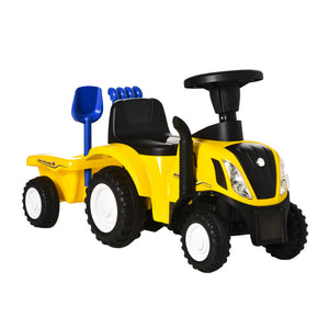 Rutschauto Traktor mit Anhänger ab 2 Jahren Gelb