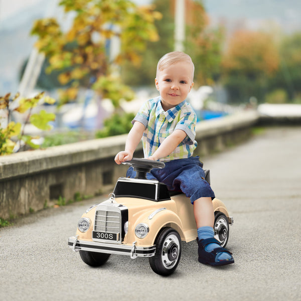Rutscher Kinderauto Mercedes im klassischen Design beige