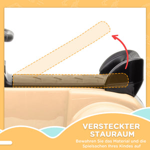 Rutscher Kinderauto Mercedes im klassischen Design beige