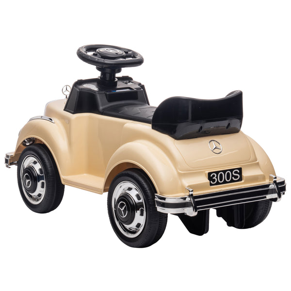 Rutscher Kinderauto Mercedes im klassischen Design beige