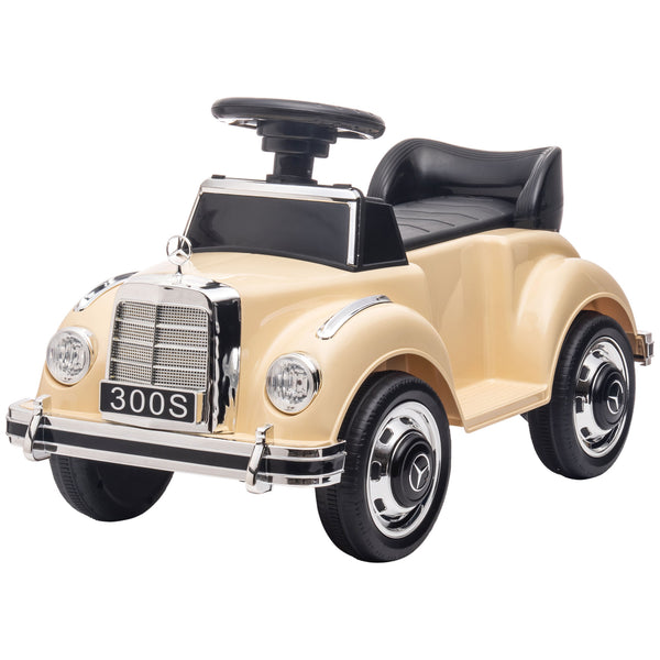 Rutscher Kinderauto Mercedes im klassischen Design beige