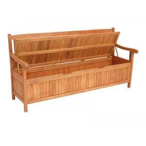 Truhenbank MONTEGO XXL 4-sitzer, Eukalyptus geölt