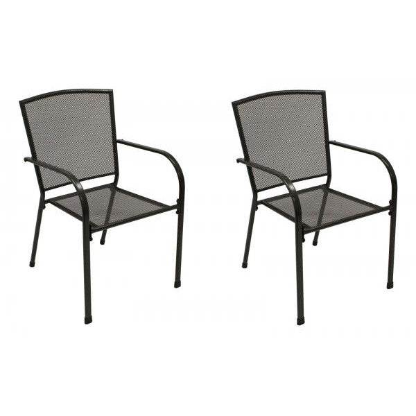 Garnitur Sitzgruppe CLASSIC 7-teilig, Streckmetall anthrazit (Tisch 90x150cm)
