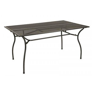 Garnitur Sitzgruppe CLASSIC 7-teilig, Streckmetall anthrazit (Tisch 90x150cm)