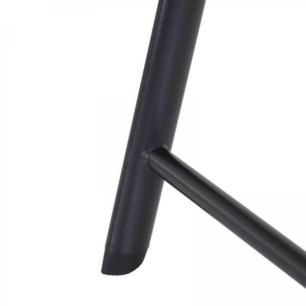 Klappstuhl mit Armlehne 2er Set Campingstuhl Angelstuhl Faltstuhl Metall Schwarz