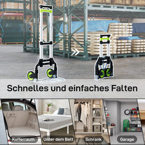 Sackkarre Transportkarre klappbar mit Teleskopgriff Aluminium
