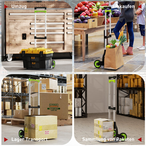 Sackkarre Transportkarre klappbar mit Teleskopgriff Aluminium