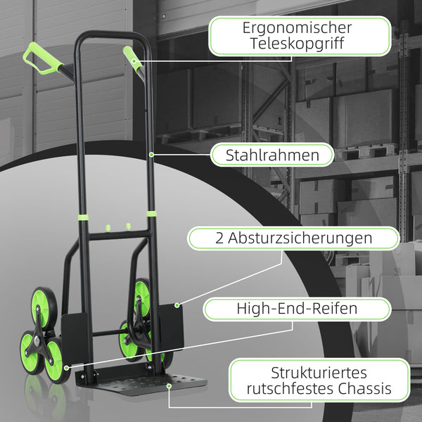 Treppensteiger Sackkarre klappbar mit Stahlrahmen 120kg