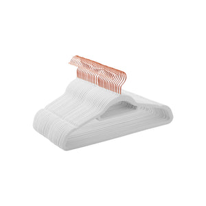 Samt-Kleiderbügel 30er-Set Weiss