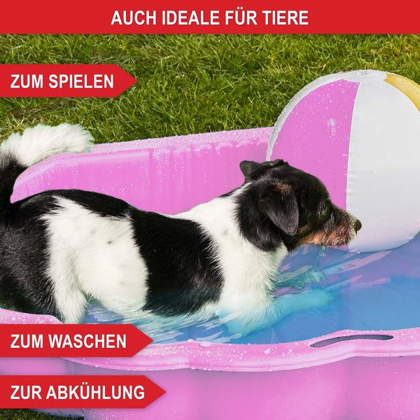 Sandkasten Muschel 103x40x88cm praktisch verschliessbar Rosa