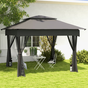 Sandsäcke für Pavillon 4er-Set robust Grau/Schwarz