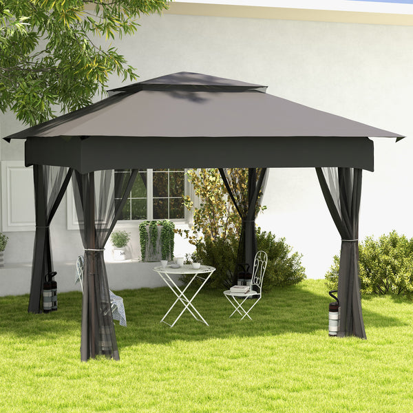 Sandsäcke für Pavillon 4er-Set robust Grau/Schwarz