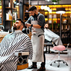Sattelhocker Rollhocker höhenverstellbar drehbar für Büro Salon Spa rosa