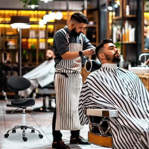 Sattelhocker Rollhocker höhenverstellbar drehbar mit Rückenlehne für Büro Salon