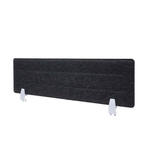 Schallschutz Tischtrennwand schwarz 100x30cm Büro-Pinnwand