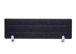 Schallschutz Tischtrennwand schwarz 100x30cm Büro-Pinnwand
