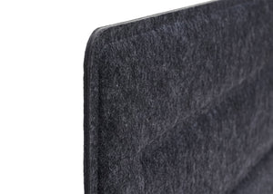 Schallschutz Tischtrennwand schwarz 100x30cm Büro-Pinnwand