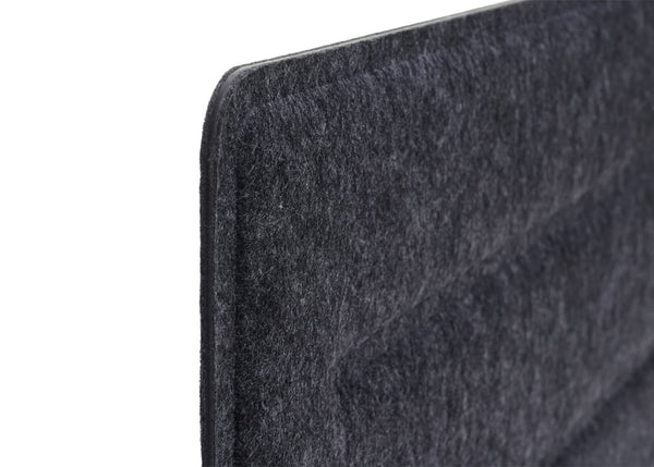 Schallschutz Tischtrennwand schwarz 100x30cm Büro-Pinnwand