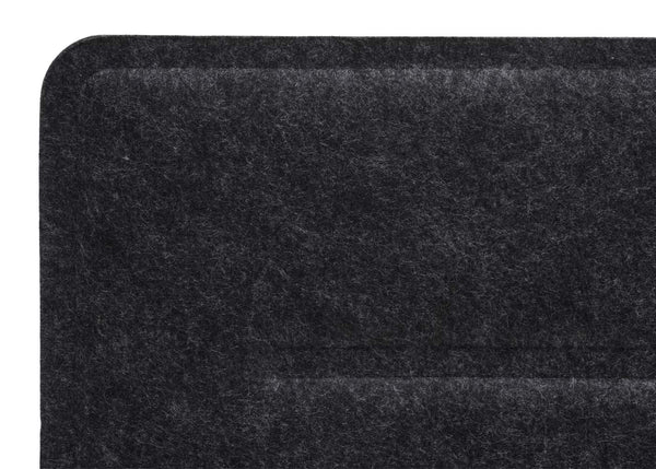 Schallschutz Tischtrennwand schwarz 100x30cm Büro-Pinnwand