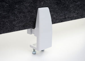 Schallschutz Tischtrennwand schwarz 100x30cm Büro-Pinnwand