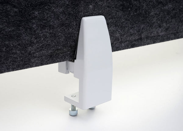 Schallschutz Tischtrennwand schwarz 100x30cm Büro-Pinnwand