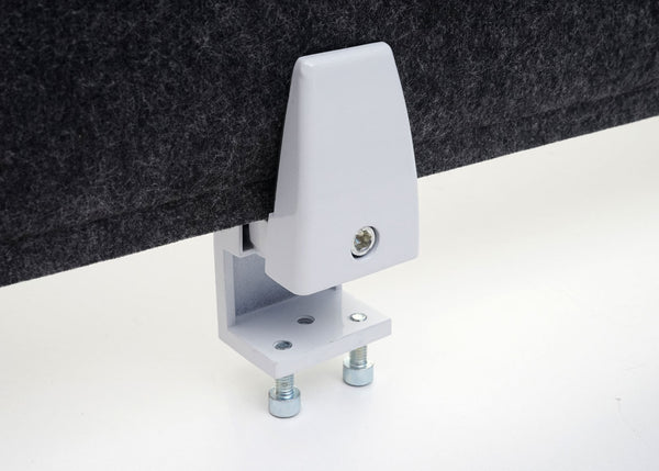 Schallschutz Tischtrennwand schwarz 100x30cm Büro-Pinnwand