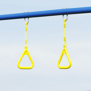 Schaukelgestell 3-in-1 für Kinder mit Turnringen und Stehschaukel bis 150kg