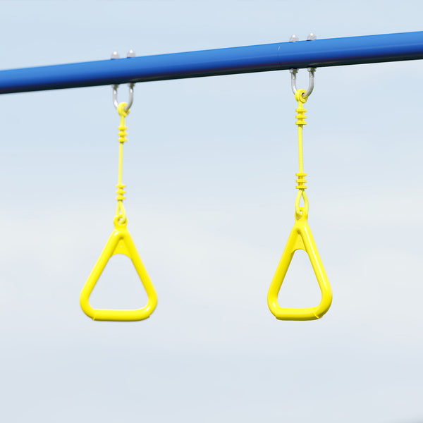 Schaukelgestell 3-in-1 für Kinder mit Turnringen und Stehschaukel bis 150kg