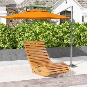 Schaukelstuhl Hochlehner Outdoor verstellbar für Garten Holz