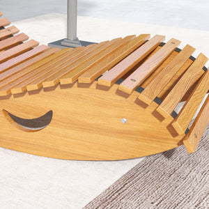 Schaukelstuhl Hochlehner Outdoor verstellbar für Garten Holz