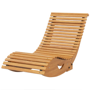 Schaukelstuhl Hochlehner Outdoor verstellbar für Garten Holz