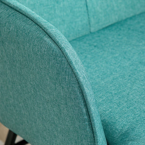 Sedia a dondolo, sedia girevole con poggiapiedi e braccioli, design moderno