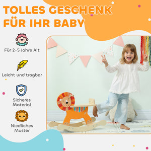 Schaukeltier Löwe für Kinder 2-5 Jahre aus Holz
