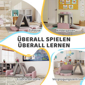 Schaumstoff Spielset für Kinder zum Klettern Indoor 12-teilig