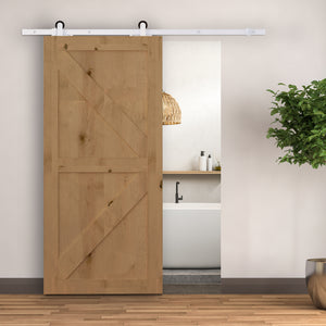 Gleitschienen-Bausatz Schiebetür Laufschiene Bausatz leise 183cm weiss