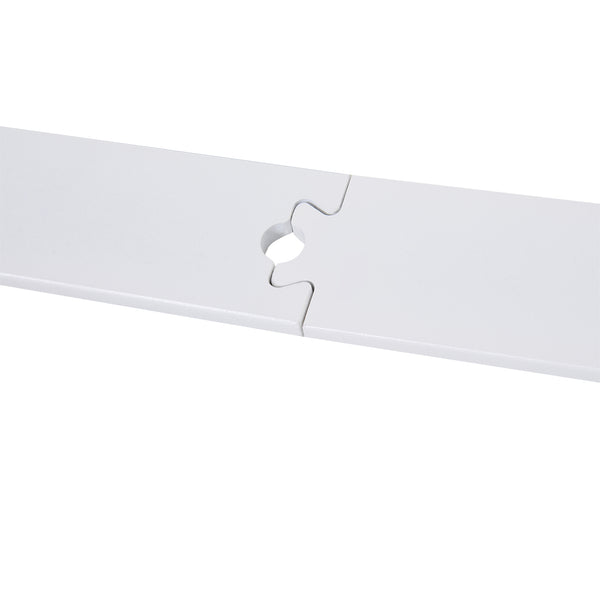 Gleitschienen-Bausatz Schiebetür Laufschiene Bausatz leise 183cm weiss